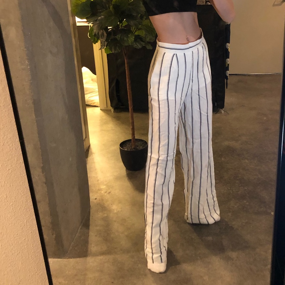 Vertical Stripe Pants